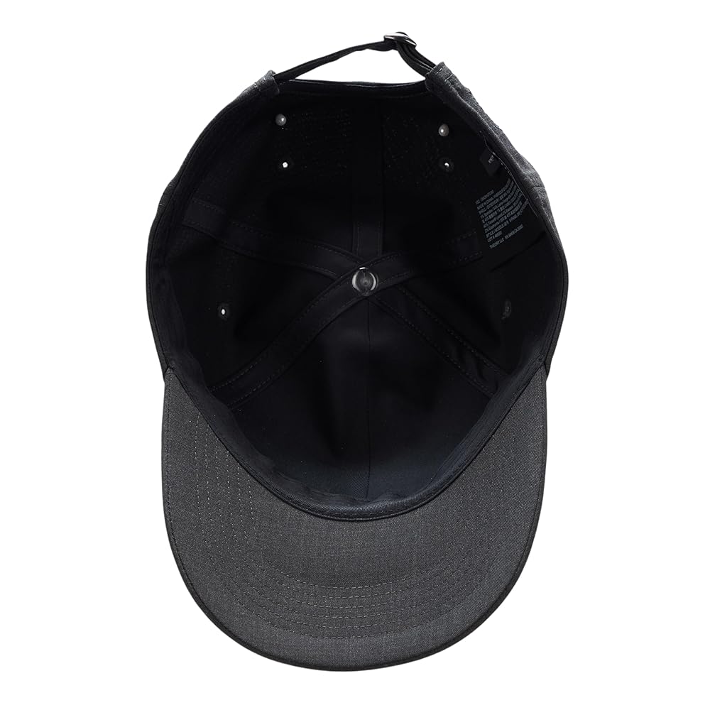 Theory Men's 6 Panel Cap in Motion Wool, Charcoal Melange at